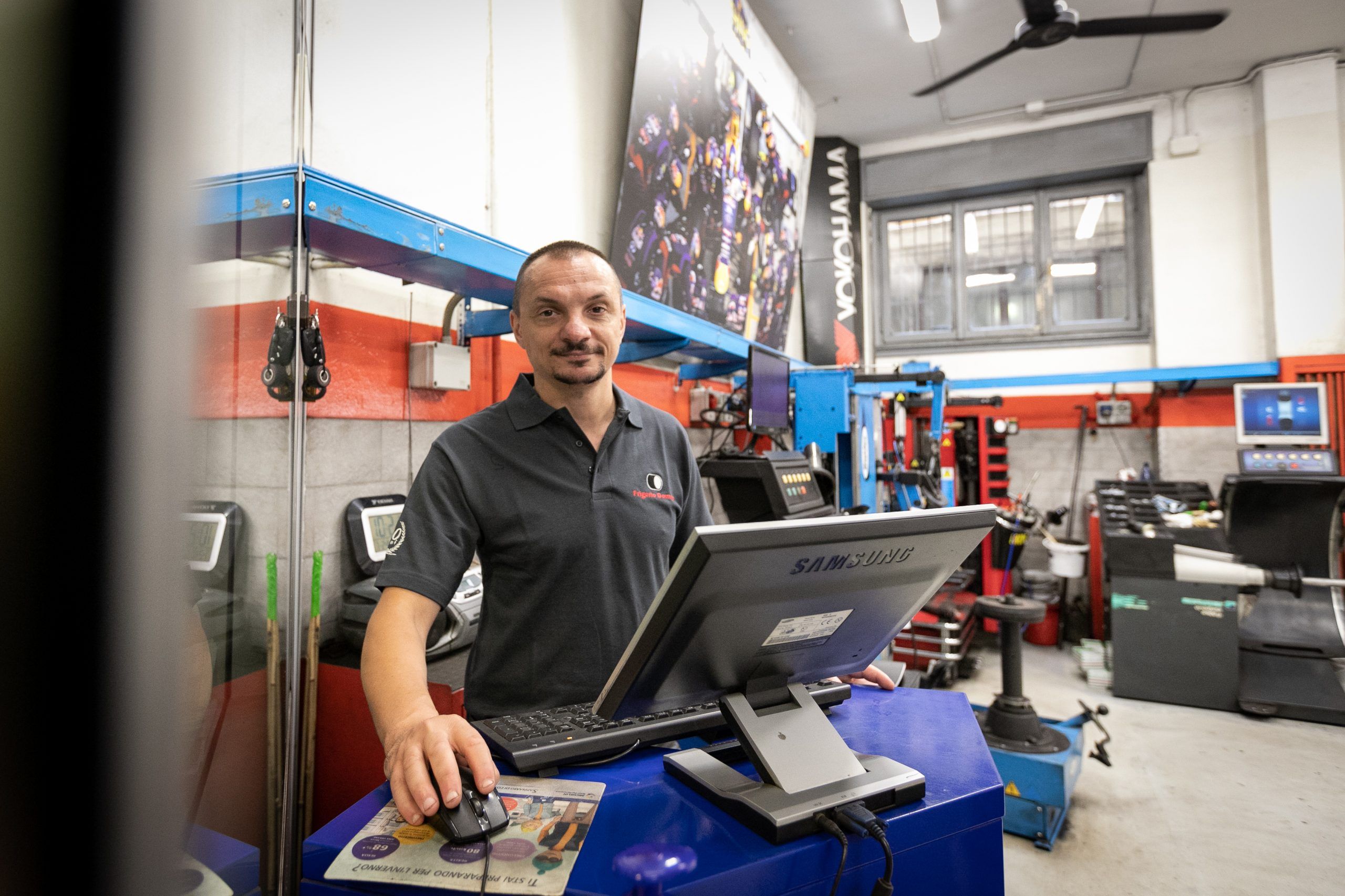 Frigerio Gomme via Washington Milano, officina