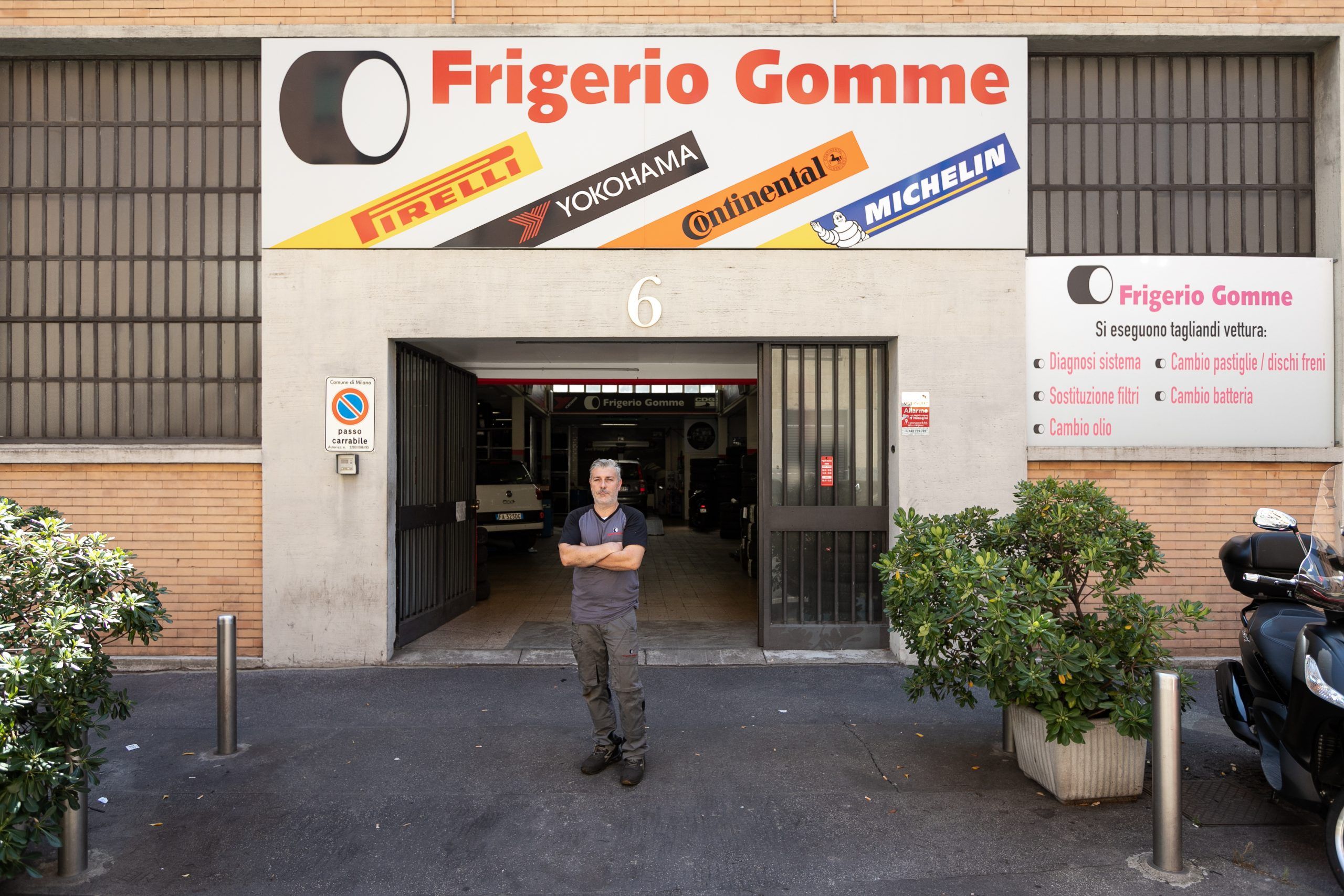 Gommista Milano, via Rezia